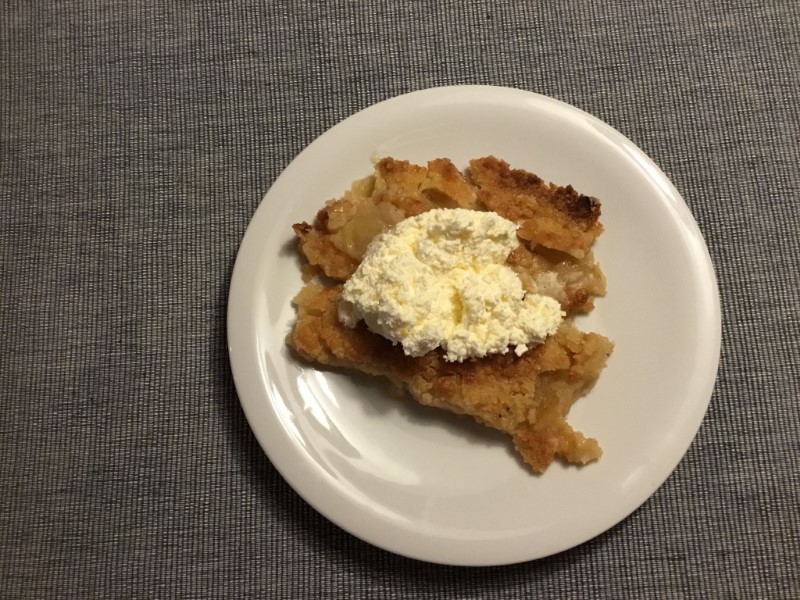 Æblekage med smuldredej