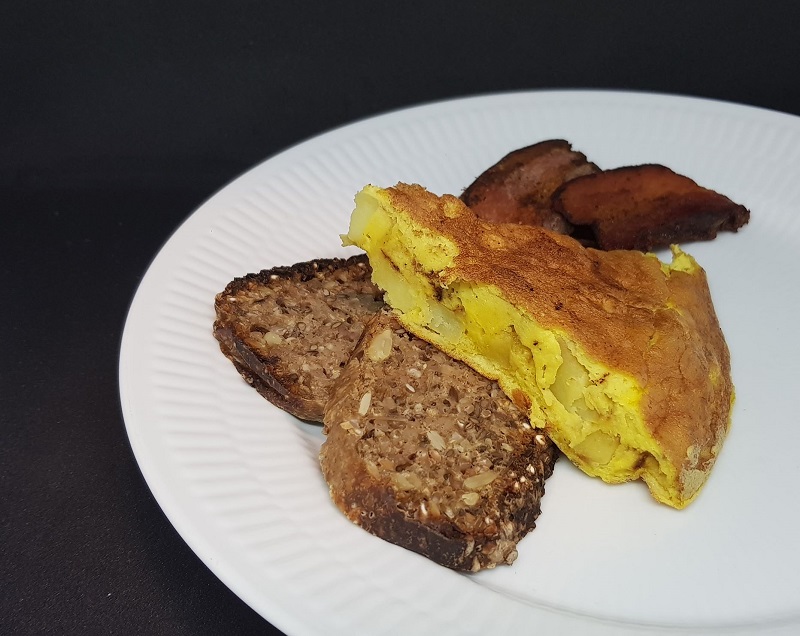 Æggekage med karftofler