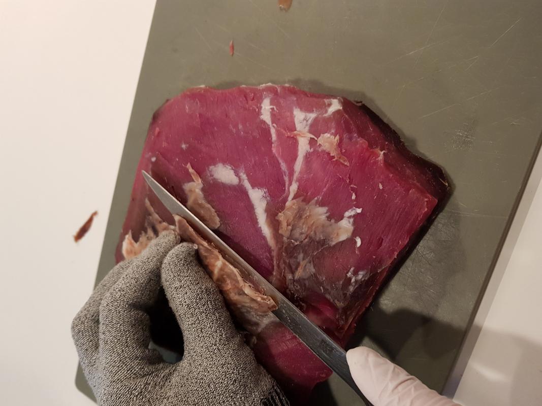 Dryaged oksespidsbryst
