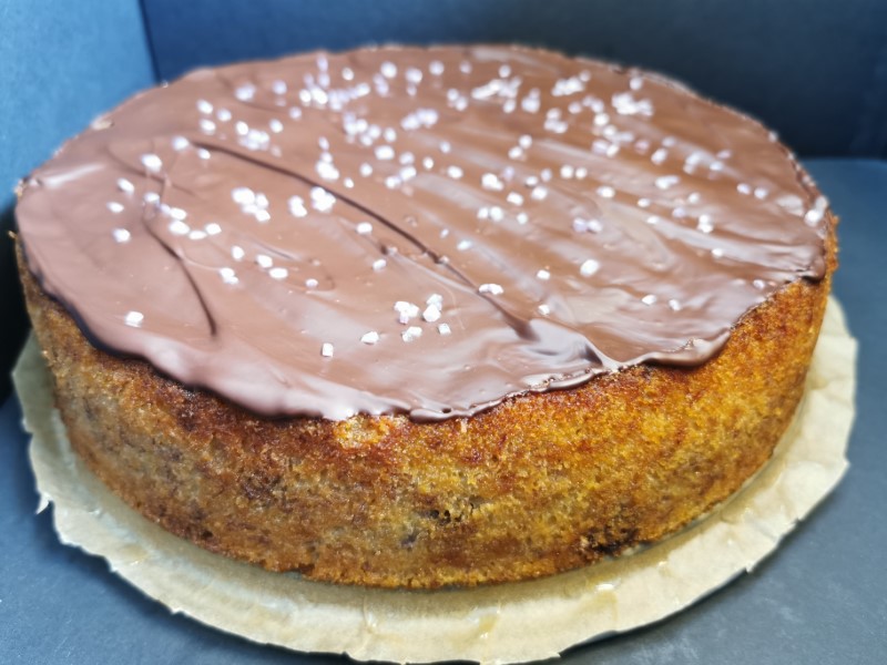 Banankage med chokoladestykker