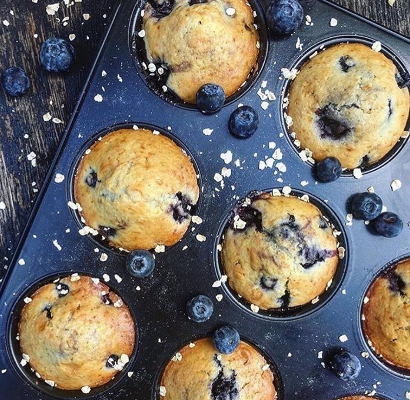 Blåbær muffins