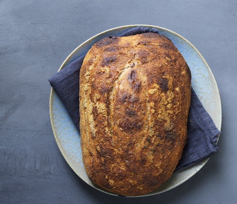 Brød med purpurhvede og kerner