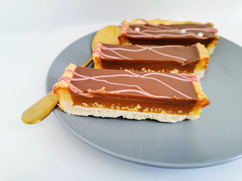 Chokolade karamel tærte