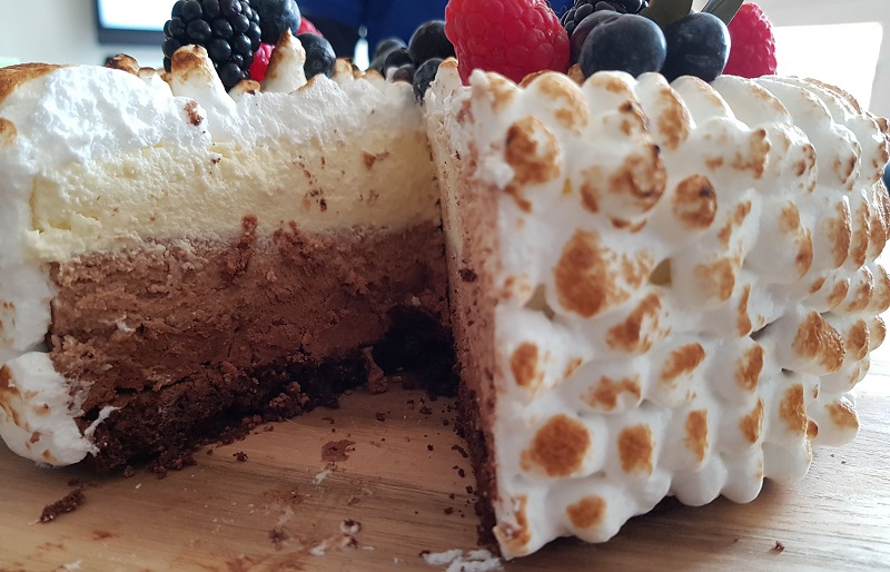 Chokolademousselagkage