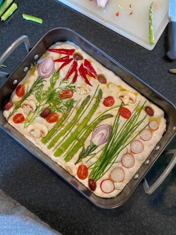 Focacciabrød med surdej