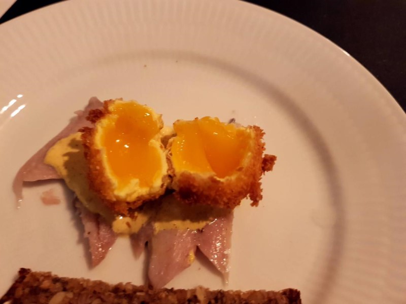 Friteret æggeblomme