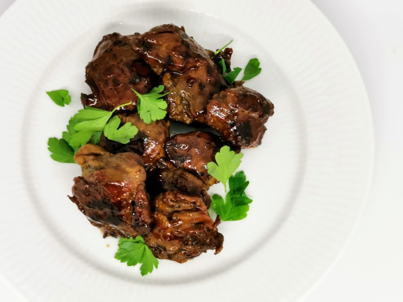 Glaserede Sous Vide Svinekæber