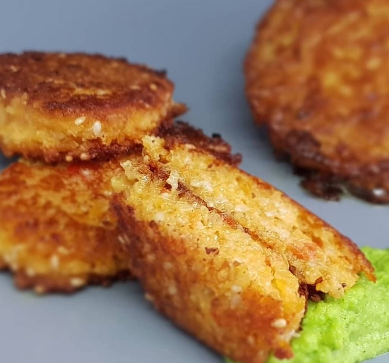 Grønsagsfrikadeller med linsemel