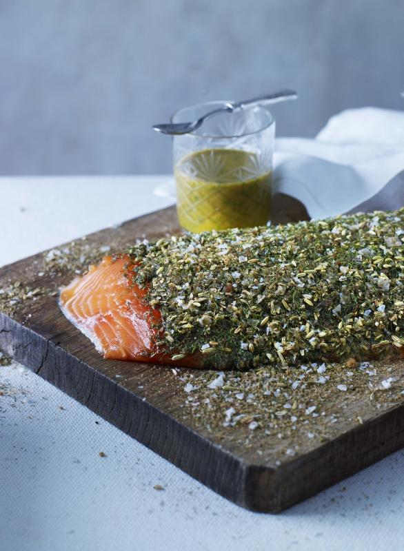 Gravad laks med rævesauce