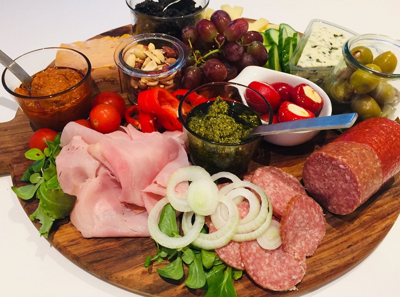Inspiration til tapas anretning/charcuterie