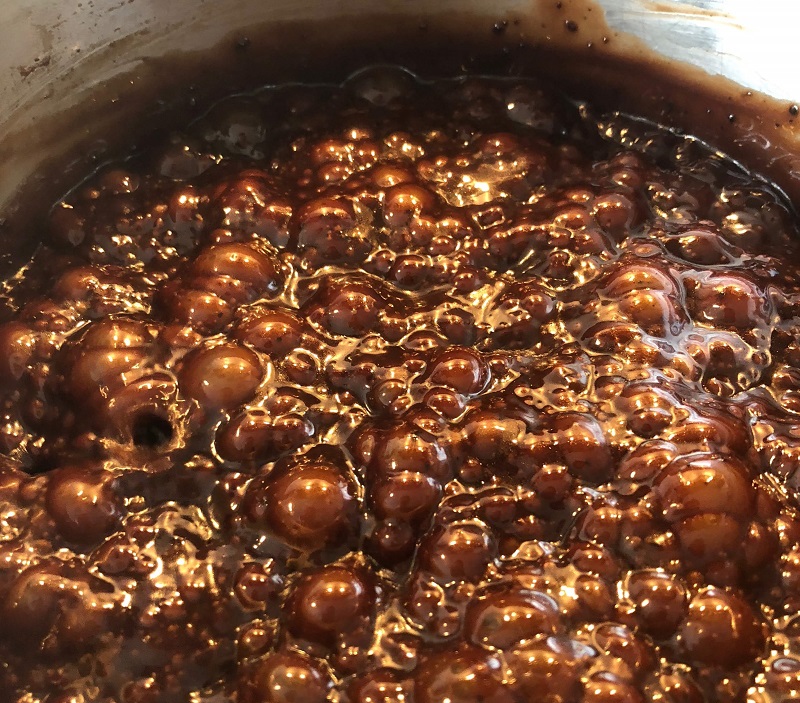Karamel med chokolade og kaffe
