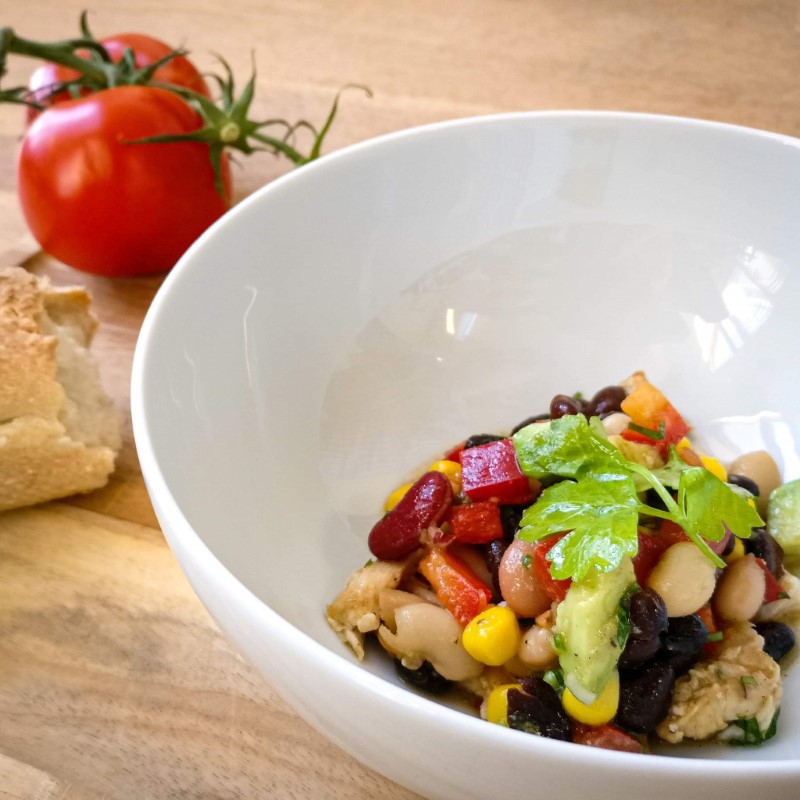 Mexicansk inspireret bønnesalat
