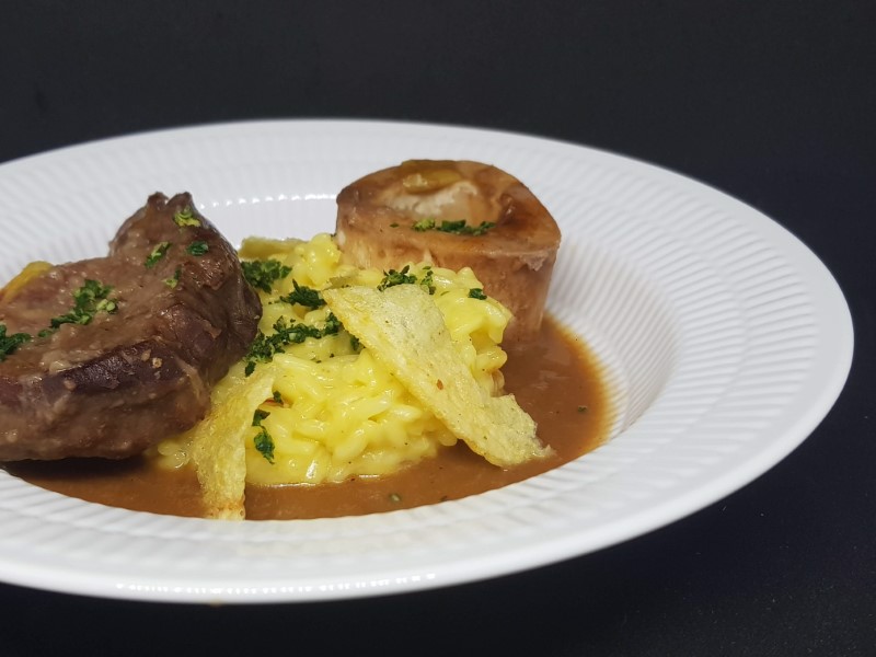 Osso buco med risotto