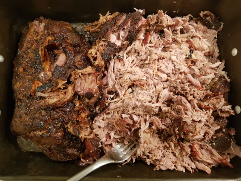 Ovnstegt pulled pork
