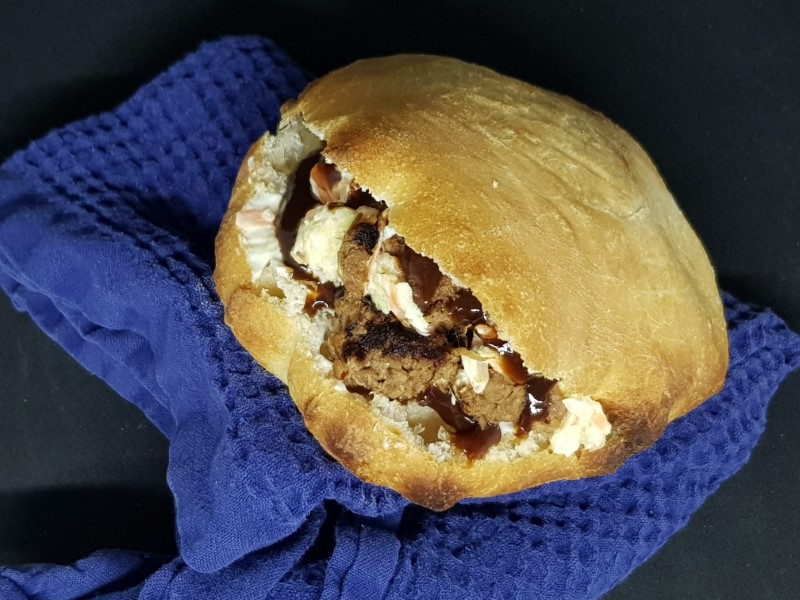 Pitabrød med pulled pork