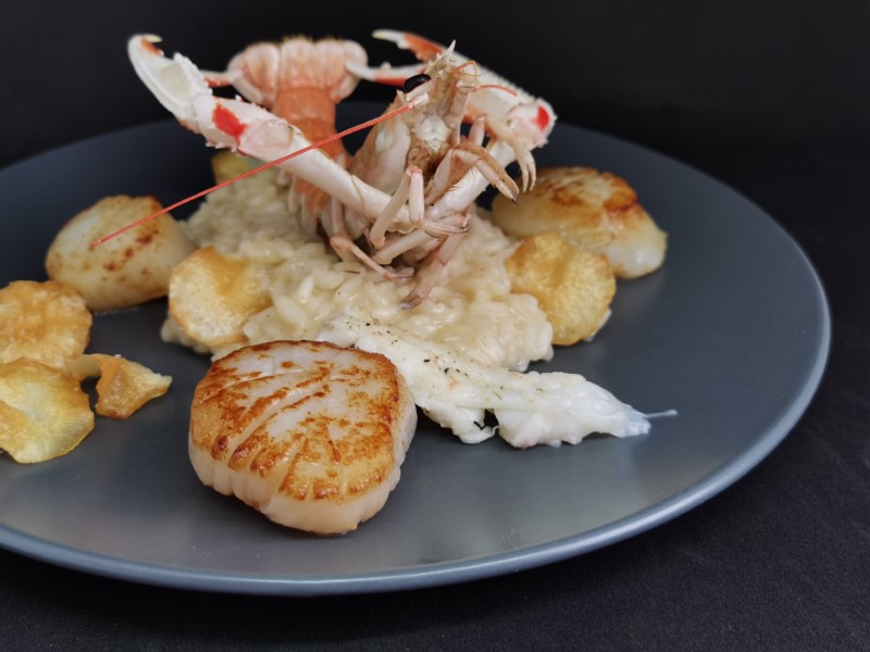 Skaldyrsrisotto