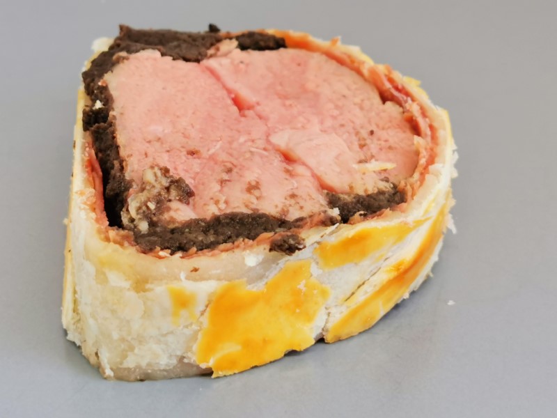 Sous vide duck wellington