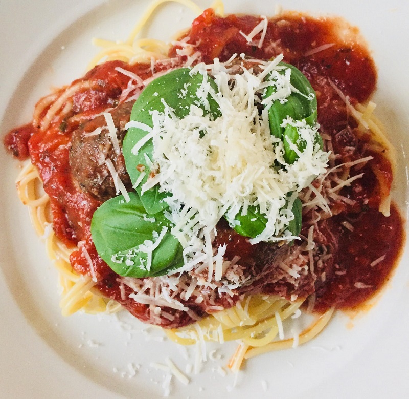 Spaghetti med kødboller