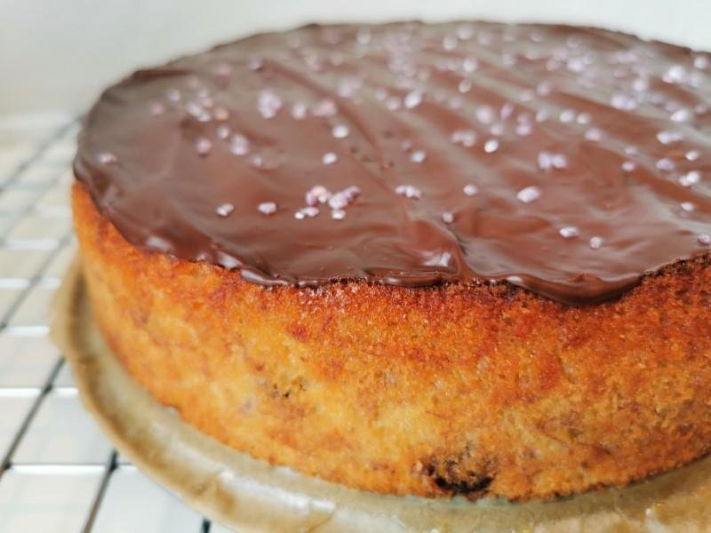 Banankage med chokoladestykker