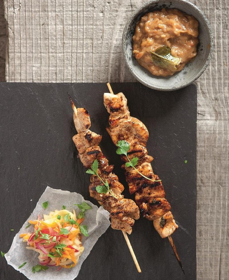 Kyllingespyd på grill