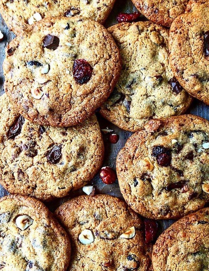 Cookies med tranebær