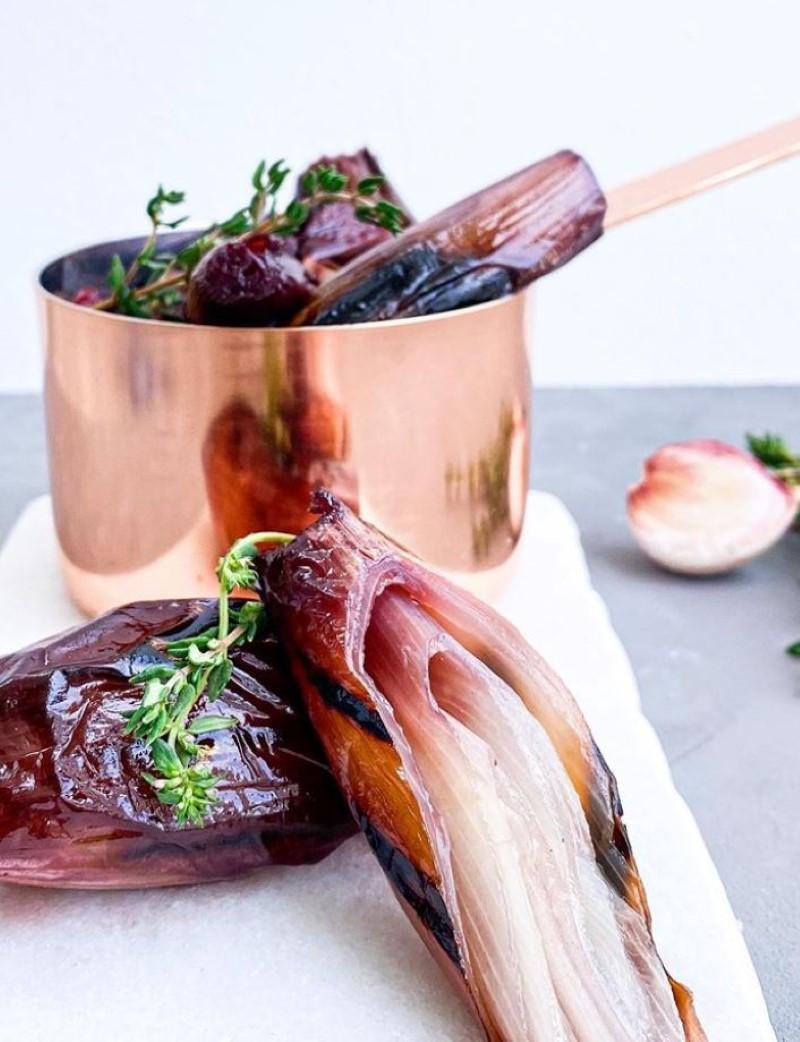 Skalotteløg på grill